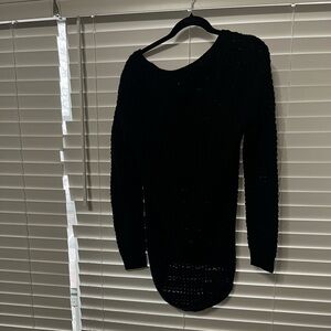 BONGO Women's Black Crew Neck Sweater